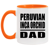 Peruvian Inca Orchid Dad - 11oz Accent Mug Orange
