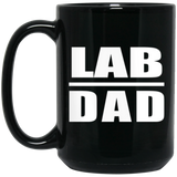 Lab Dad - 15oz Coffee Mug Black