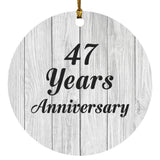47th Anniversary 47 Years Anniversary - Circle Ornament F