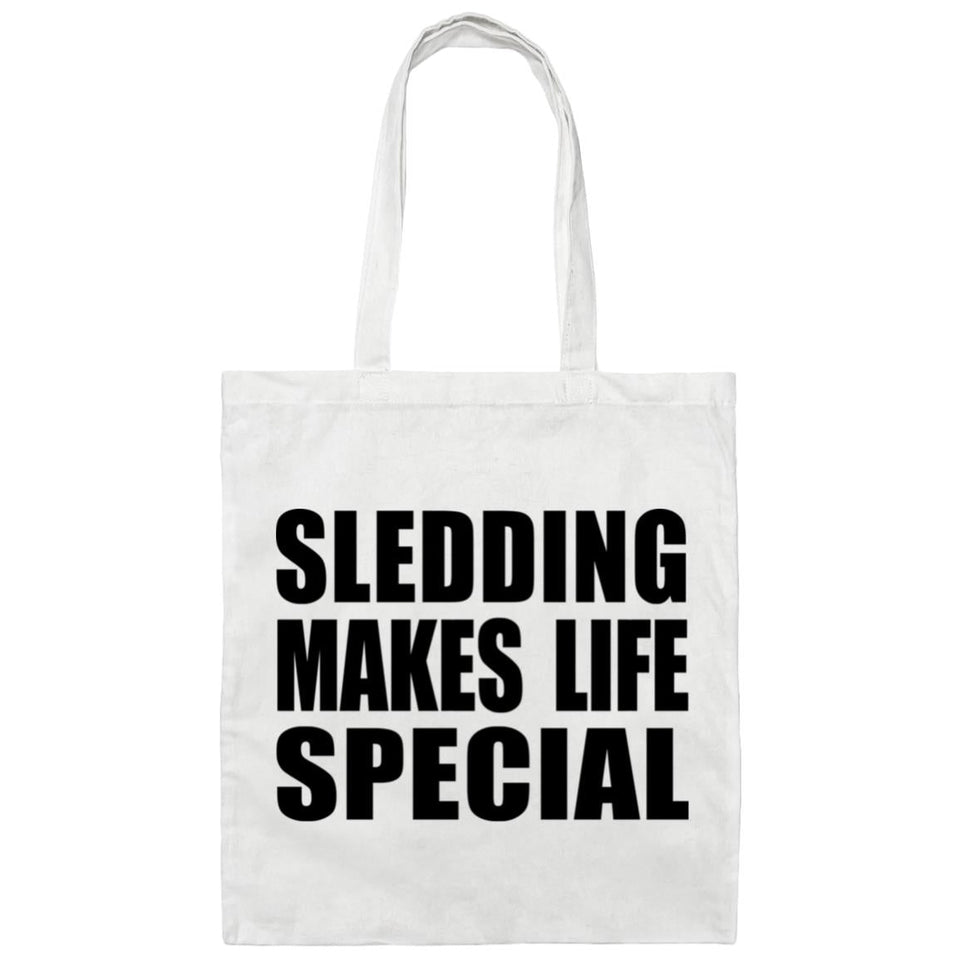 Sledding Makes Life Special - Tote Bag White