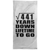 21st Anniversary Square Root of 441 Years Lifetime To Go - Hand Towel