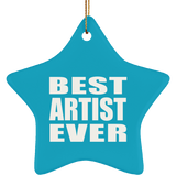 Best Artist Ever - Star Ornament