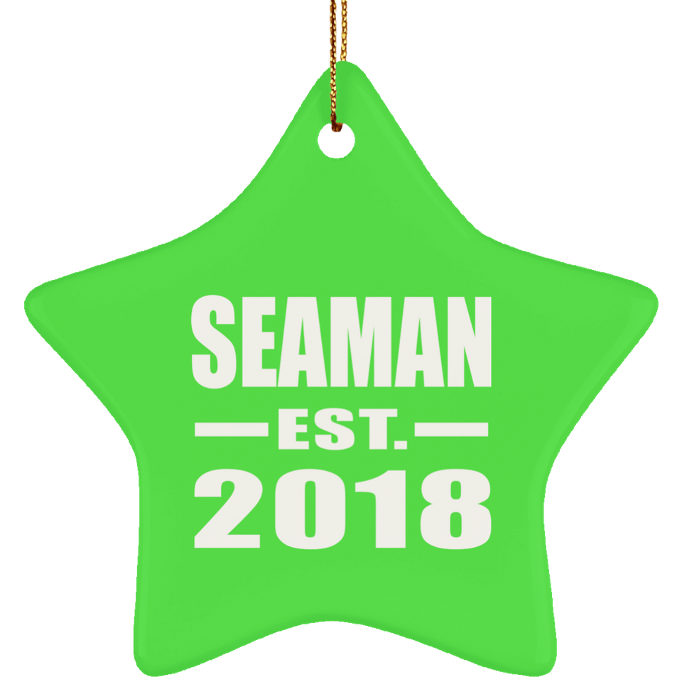Seaman Established EST. 2018 - Star Ornament