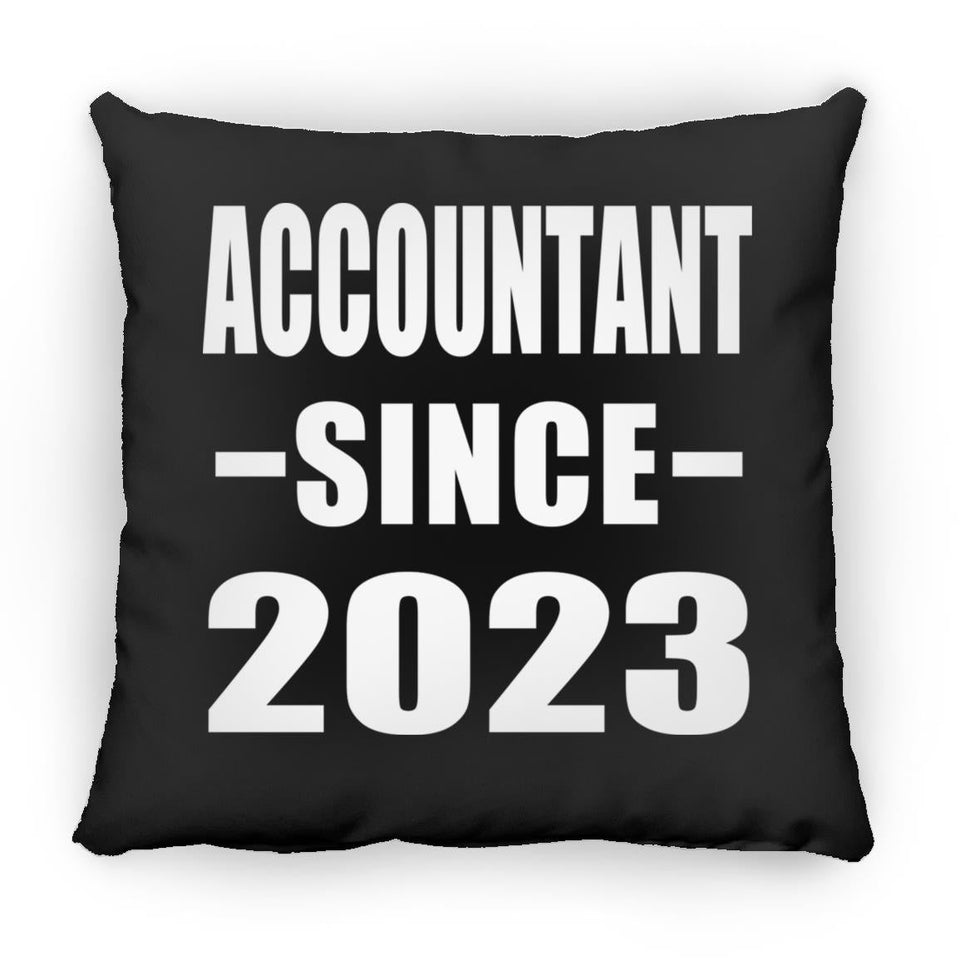 Accountant Since 2023 - Throw Pillow Black