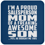 Proud Salesperson Mom Of Awesome Son - Drink Coaster