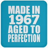 57th Birthday Made In 1967 Aged to Perfection - Drink Coaster