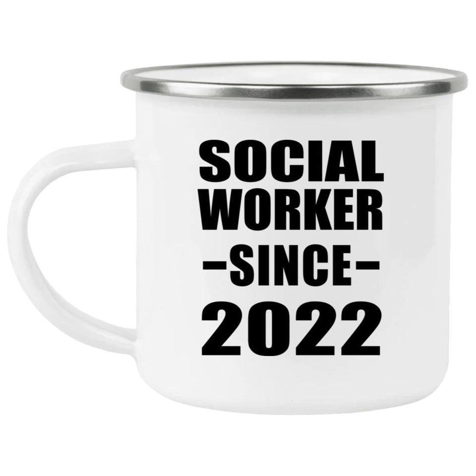 Social Worker Since 2022 - 12oz Camping Mug