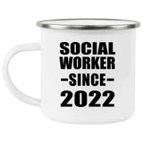Social Worker Since 2022 - 12oz Camping Mug