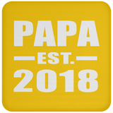 Papa (Grandpa) Established EST. 2018 - Drink Coaster