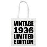 88th Birthday Vintage 1936 Limited Edition - Tote Bag White