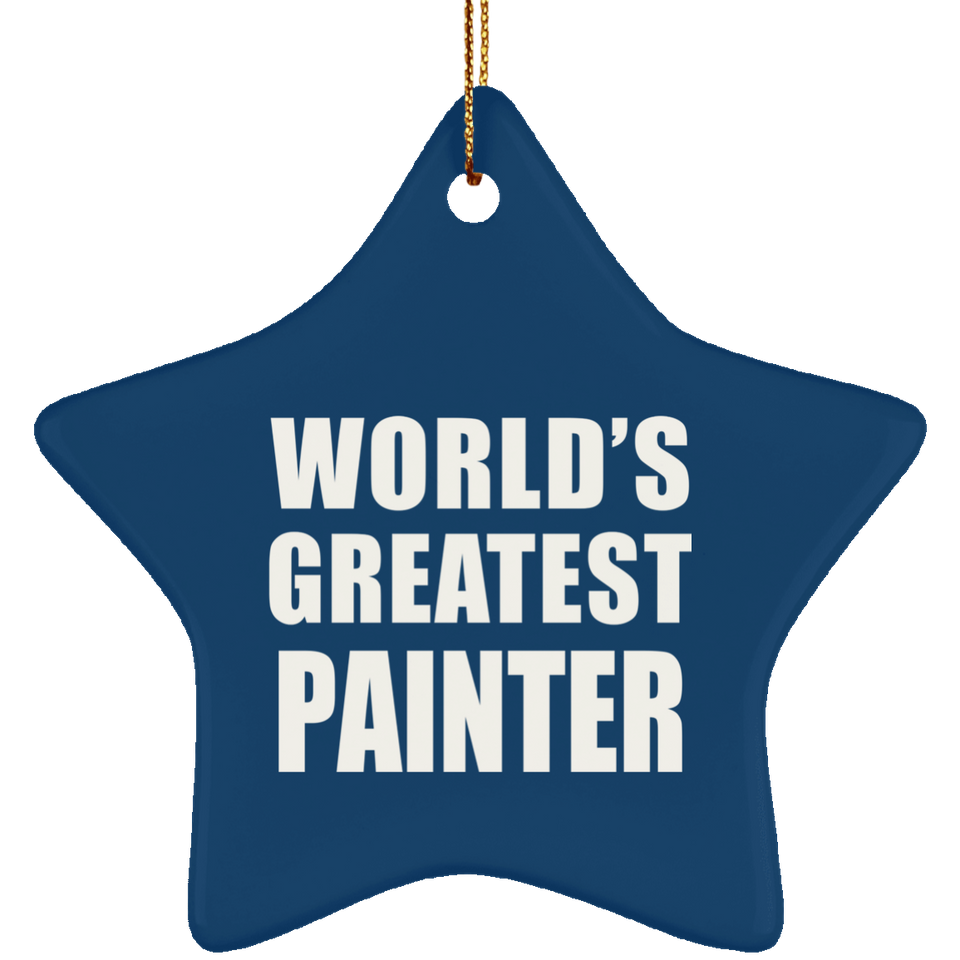 World's Greatest Painter - Star Ornament