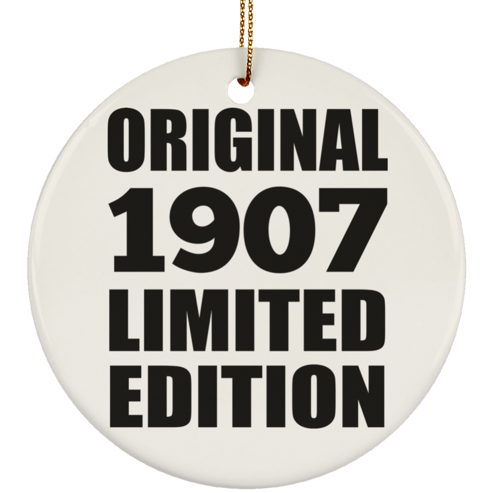 117th Birthday Original 1907 Limited Edition - Circle Ornament
