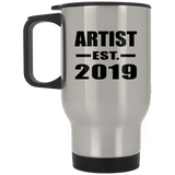 Artist Established EST. 2019 - Silver Travel Mug