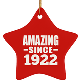 102nd Birthday Amazing Since 1922 - Star Ornament