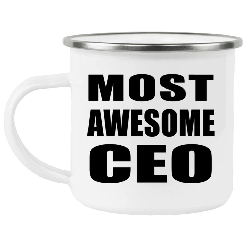Most Awesome CEO - 12oz Camping Mug