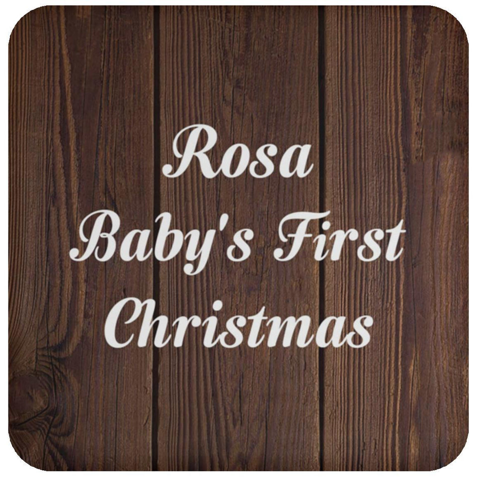Rosa Baby's First Christmas - Drink Coaster D