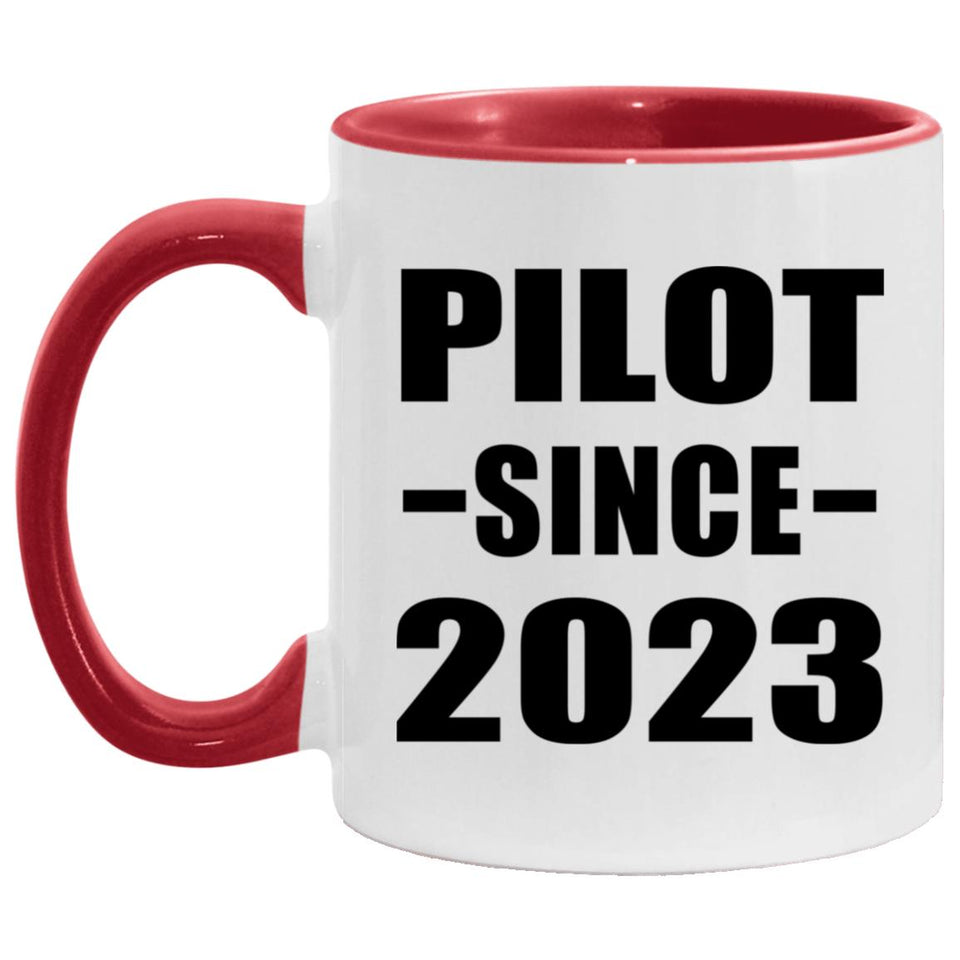 Pilot Since 2023 - 11oz Accent Mug Red