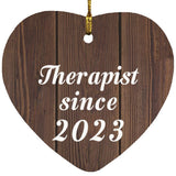 Therapist Since 2023 - Heart Ornament D