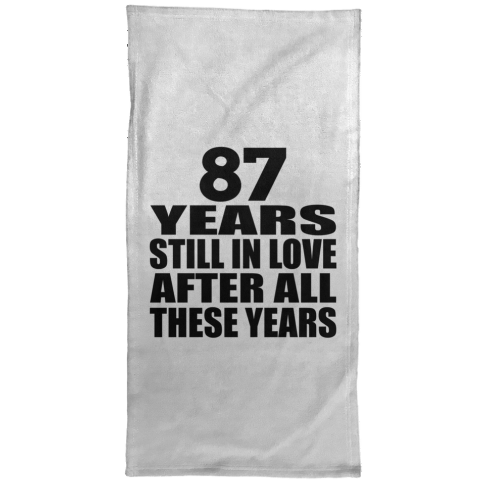 87th Anniversary 87 Years Still In Love After These Years - Hand Towel