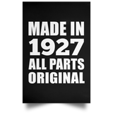 97th Birthday Made in 1927 All Parts Original - Poster Portrait