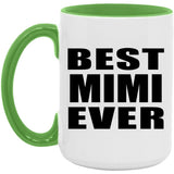 Best Mimi Ever - 15oz Accent Mug Green
