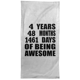 4th Birthday 4 Years 48 Months 1461 Days Of Awesome - Hand Towel