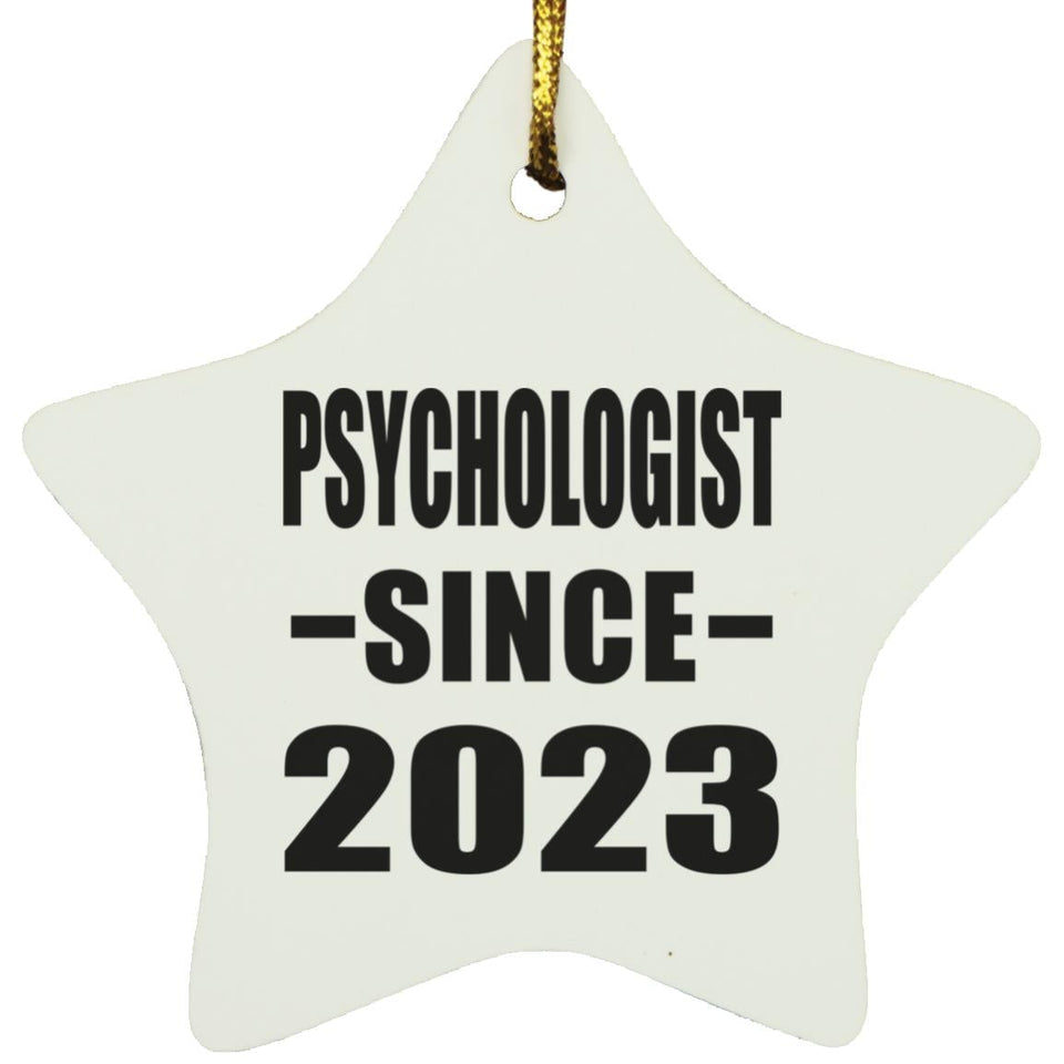 Psychologist Since 2023 - Star Ornament
