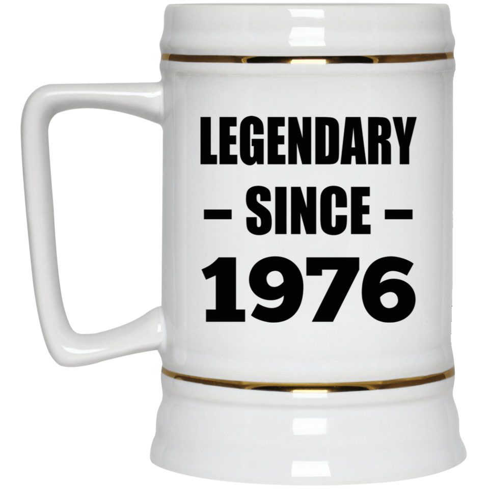 48th Birthday Legendary Since 1976 - Beer Stein