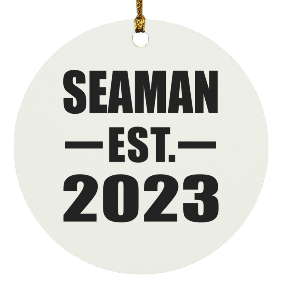 Seaman Established EST. 2023 - Circle Ornament