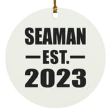 Seaman Established EST. 2023 - Circle Ornament