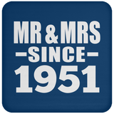 73rd Anniversary Mr & Mrs Since 1951 - Drink Coaster