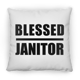 Blessed Janitor - Throw Pillow