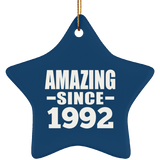 32nd Birthday Amazing Since 1992 - Star Ornament