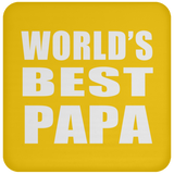 World's Best Papa (Grandpa) - Drink Coaster