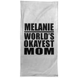 Melanie World's Okayest Mom - Hand Towel