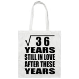 6th Anniversary Square Root of 36 Years Still In Love - Tote Bag White