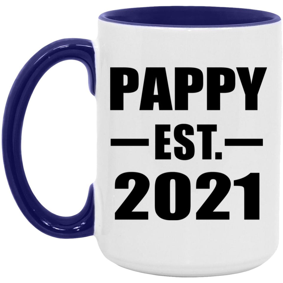 Pappy Established EST. 2021 - 15oz Accent Mug Purple