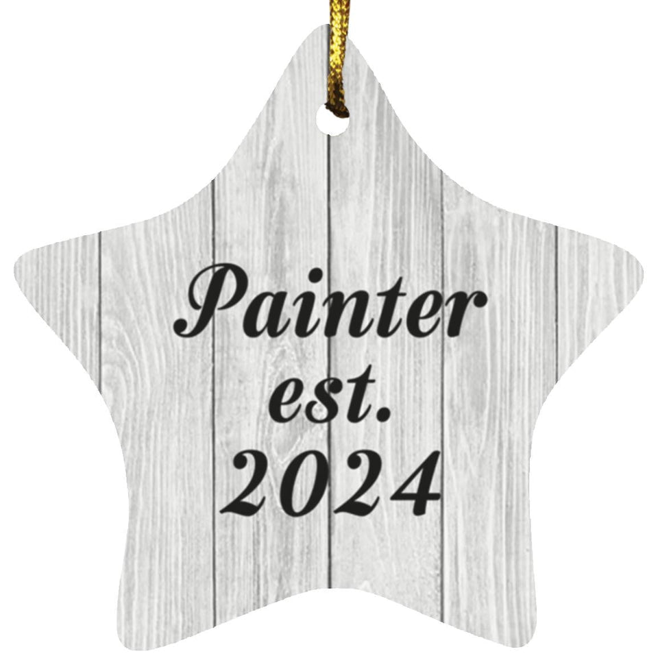 Painter Established Est. 2024 - Star Ornament F