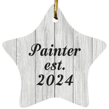 Painter Established Est. 2024 - Star Ornament F