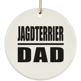 Jagdterrier Dad - Circle Ornament