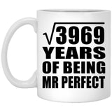 63rd Anniversary Square Root of 3969 Years of Mr Perfect - 11oz Coffee Mug