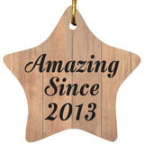11th Birthday Amazing Since 2013 - Star Ornament C