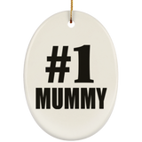 Number One #1 Mummy - Oval Ornament