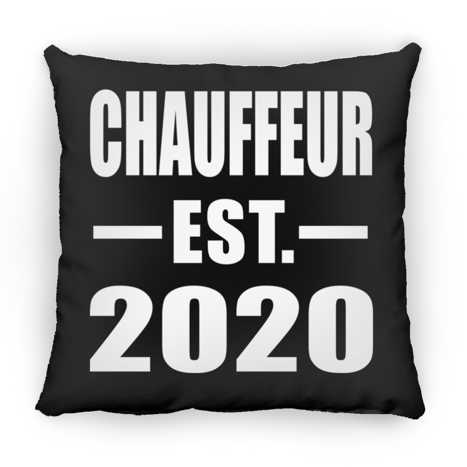 Chauffeur Established EST. 2020 - Throw Pillow Black