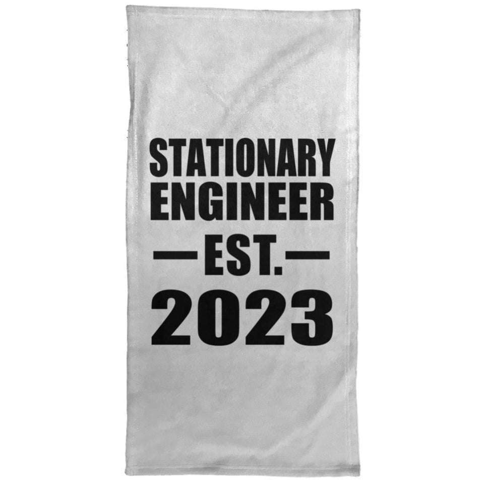 Stationary Engineer Established EST. 2023 - Hand Towel