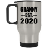 Granny Established EST. 2020 - Silver Travel Mug