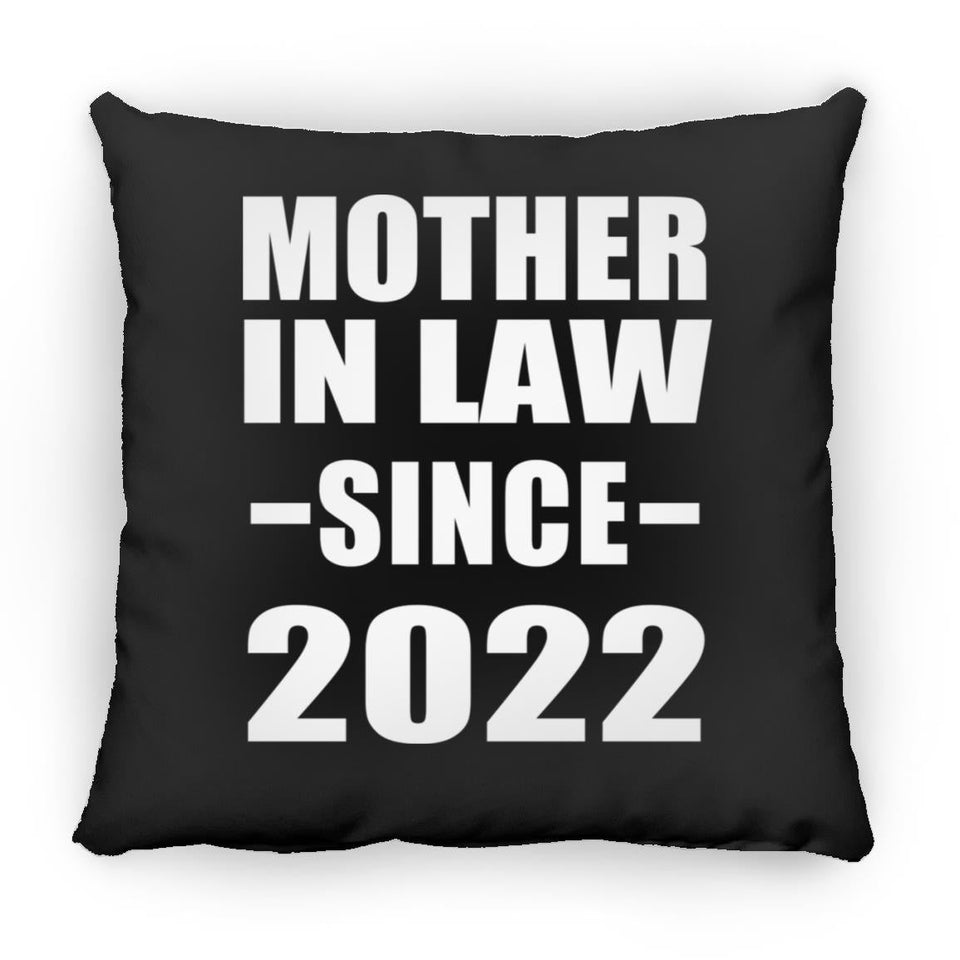 Mother In Law Since 2022 - Throw Pillow Black