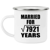 89th Anniversary Married For Square Root of 7921 Years - 12oz Camping Mug