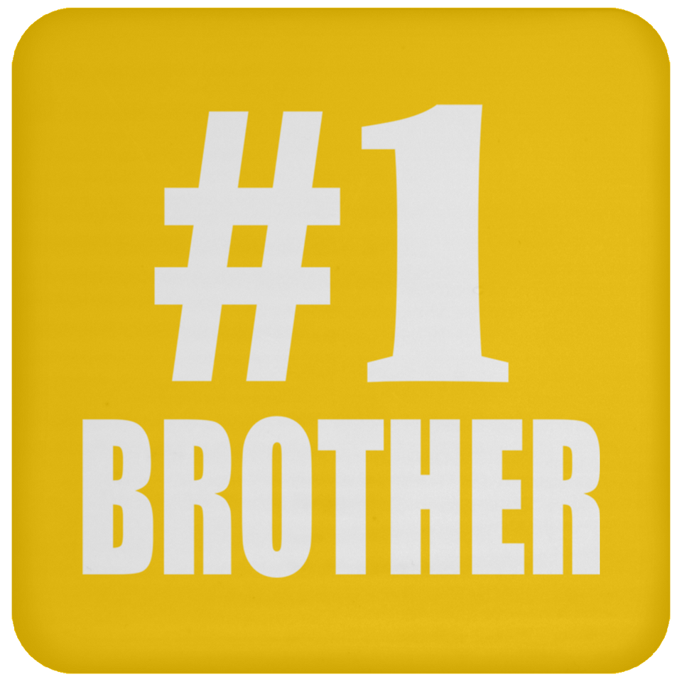 Number One #1 Brother - Drink Coaster