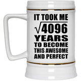 64th Birthday Took Square Root of 4096 Years To Awesome - Beer Stein